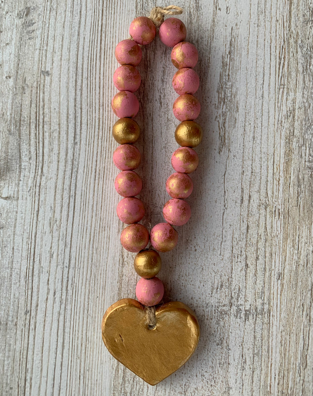 Blessing Beads (Pink) with Heart