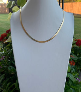14k gold filled Herringbone chain
