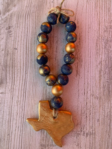 Blessing Beads (Navy Blue) with Texas