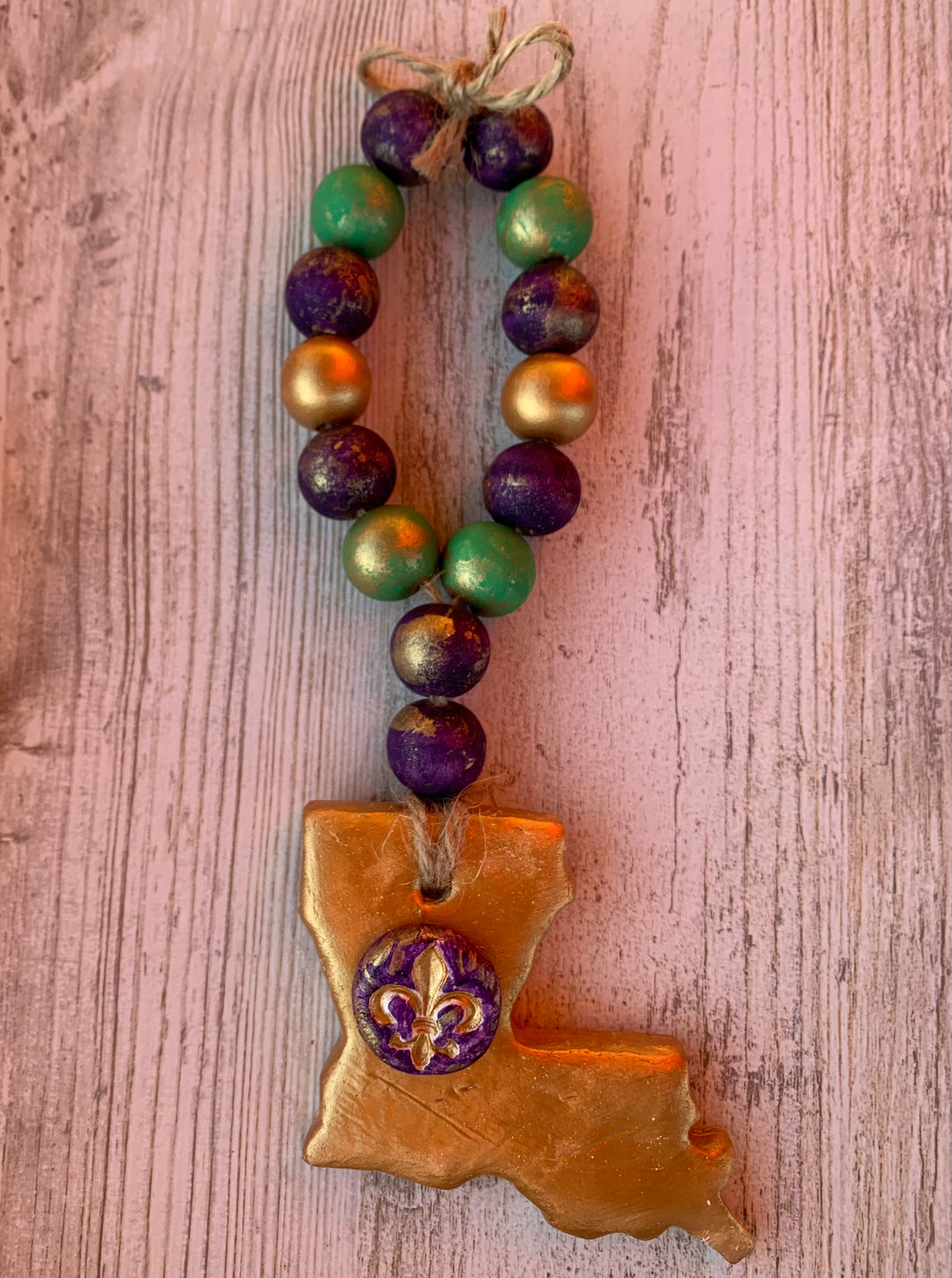 Blessing Beads (Purple/Green/Gold) with “the Boot”